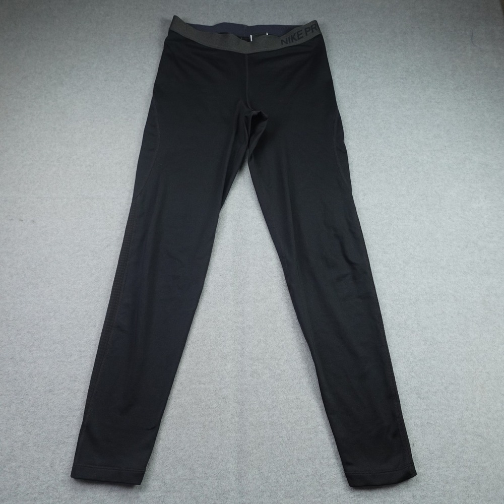 Nike Pro Leggings Womens Large Black Athletic Compression Dri-FIT Gym